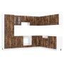Mueble cocina Kalmar roble ahumado 14 pzas madera contrachapada de , Armarios de cocina - Ref: Foro24-3314976, Precio: 1,00 €...