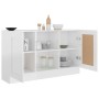 Aparador madera contrachapada blanco brillante 120x30,5x70 cm de vidaXL, Aparadores - Ref: Foro24-802783, Precio: 91,40 €, De...