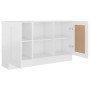 Aparador madera contrachapada blanco brillante 120x30,5x70 cm de vidaXL, Aparadores - Ref: Foro24-802783, Precio: 91,40 €, De...