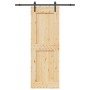 Puerta corredera con herrajes madera maciza de pino 85x210 cm de , Puertas - Ref: Foro24-3332702, Precio: 189,10 €, Descuento: %