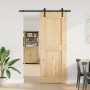 Puerta corredera con herrajes madera maciza de pino 85x210 cm de , Puertas - Ref: Foro24-3332702, Precio: 189,10 €, Descuento: %