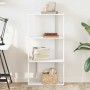 Librería 3 niveles madera ingeniería blanco 60x30x120 cm de , Librerías y estanterías - Ref: Foro24-860265, Precio: 58,38 €, ...