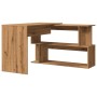 Escritorio de esquina madera contrachapada 200,5x50x76 cm de , Escritorios - Ref: Foro24-855957, Precio: 122,44 €, Descuento: %