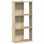Librería 3 estantes madera ingeniería roble sonoma 60x30x120 cm de , Librerías y estanterías - Ref: Foro24-860267, Precio: 60...