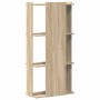 Librería 3 estantes madera ingeniería roble sonoma 60x30x120 cm de , Librerías y estanterías - Ref: Foro24-860267, Precio: 60...