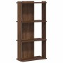 Librería 3 estantes madera ingeniería roble marrón 60x30x120 cm de , Librerías y estanterías - Ref: Foro24-860271, Precio: 62...