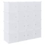 Organizador de cubos almacenamiento 16 cubos varillas colgar PP de , Almacenamiento de ropa y armarios - Ref: Foro24-4019585,...