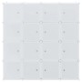 Organizador de cubos almacenamiento 16 cubos varillas colgar PP de , Almacenamiento de ropa y armarios - Ref: Foro24-4019585,...