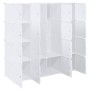 Organizador de cubos almacenamiento 16 cubos varillas colgar PP de , Almacenamiento de ropa y armarios - Ref: Foro24-4019585,...