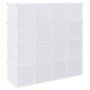 Organizador de cubos almacenamiento 16 cubos varillas colgar PP de , Almacenamiento de ropa y armarios - Ref: Foro24-4019585,...