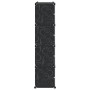 Estantería de cubos con 8 compartimentos y puertas PP negro de , Zapateros y organizadores de calzado - Ref: Foro24-4019579, ...