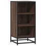 Aparador madera ingeniería y metal marrón roble 35,5x35x76 cm de , Aparadores - Ref: Foro24-848953, Precio: 55,44 €, Descuent...