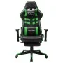Gaming chair with black and green synthetic leather footrest. by vidaXL, Gaming chairs - Ref: Foro24-20513, Price: 181,85 €, ...