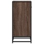 Aparador madera ingeniería y metal marrón roble 35,5x35x76 cm de , Aparadores - Ref: Foro24-848958, Precio: 60,29 €, Descuent...