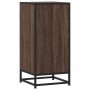 Aparador madera ingeniería y metal marrón roble 35,5x35x76 cm de , Aparadores - Ref: Foro24-848958, Precio: 60,29 €, Descuent...