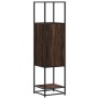 Aparador alto madera ingeniería marrón roble 35,5x35x139cm de , Aparadores - Ref: Foro24-849038, Precio: 79,00 €, Descuento: %