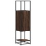 Aparador alto madera ingeniería marrón roble 35,5x35x139cm de , Aparadores - Ref: Foro24-849038, Precio: 79,00 €, Descuento: %