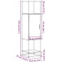 Aparador alto madera ingeniería marrón roble 35,5x35x139cm de , Aparadores - Ref: Foro24-849038, Precio: 79,00 €, Descuento: %