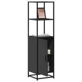Aparador alto madera de ingeniería y metal 35,5x35x139 cm de , Aparadores - Ref: Foro24-849044, Precio: 84,88 €, Descuento: %