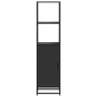 Aparador alto madera de ingeniería y metal 35,5x35x139 cm de , Aparadores - Ref: Foro24-849044, Precio: 84,88 €, Descuento: %