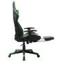 Gaming chair with black and green synthetic leather footrest. by vidaXL, Gaming chairs - Ref: Foro24-20513, Price: 181,85 €, ...