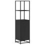 Aparador alto madera de ingeniería y metal 35,5x35x139 cm de , Aparadores - Ref: Foro24-849044, Precio: 84,88 €, Descuento: %