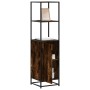 Aparador alto madera de ingeniería y metal 35,5x35x139 cm de , Aparadores - Ref: Foro24-849046, Precio: 75,29 €, Descuento: %