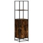 Aparador alto madera de ingeniería y metal 35,5x35x139 cm de , Aparadores - Ref: Foro24-849046, Precio: 75,29 €, Descuento: %