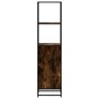 Aparador alto madera de ingeniería y metal 35,5x35x139 cm de , Aparadores - Ref: Foro24-849046, Precio: 75,29 €, Descuento: %