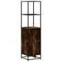 Aparador alto madera de ingeniería y metal 35,5x35x139 cm de , Aparadores - Ref: Foro24-849046, Precio: 75,29 €, Descuento: %
