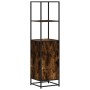 Aparador alto madera de ingeniería y metal 35,5x35x139 cm de , Aparadores - Ref: Foro24-849046, Precio: 75,29 €, Descuento: %