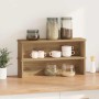 Estantes de cocina apilables 2 uds roble artesanal 50x15x16 cm de , Contenedores para utensilios de cocina - Ref: Foro24-8604...