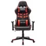 Silla de gaming de cuero sintético negro y rojo de vidaXL, Sillones para videojuegos - Ref: Foro24-20503, Precio: 143,74 €, D...