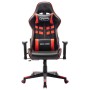 Silla de gaming de cuero sintético negro y rojo de vidaXL, Sillones para videojuegos - Ref: Foro24-20503, Precio: 145,55 €, D...