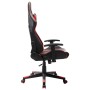 Silla de gaming de cuero sintético negro y rojo de vidaXL, Sillones para videojuegos - Ref: Foro24-20503, Precio: 145,55 €, D...