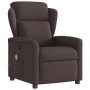 Sillón de masaje reclinable de tela marrón oscuro de , Sillones - Ref: Foro24-4015591, Precio: 204,49 €, Descuento: %