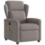 Sillón de masaje reclinable de tela gris taupé de , Sillones - Ref: Foro24-4015593, Precio: 206,95 €, Descuento: %