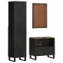 Conjunto de muebles de baño 3 piezas madera maciza mango negro de , Muebles de baño - Ref: Foro24-3310001, Precio: 251,47 €, ...