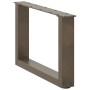 Patas de mesa centro forma U 2uds acero natural 50x(30-31) cm de , Patas para mesas - Ref: Foro24-4013139, Precio: 53,09 €, D...