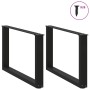 Patas de mesa de centro forma U 2uds acero negro 70x(42-43) cm de , Patas para mesas - Ref: Foro24-4013164, Precio: 62,02 €, ...