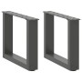 Patas de mesa centro forma U 2uds acero antracita 30x(30-31) cm de , Patas para mesas - Ref: Foro24-4013130, Precio: 43,21 €,...