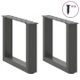 Patas de mesa centro forma U 2uds acero antracita 30x(30-31) cm de , Patas para mesas - Ref: Foro24-4013130, Precio: 43,21 €,...