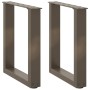 Patas para mesa de centro en forma de U 2 uds antracita acero de , Patas para mesas - Ref: Foro24-4013151, Precio: 51,30 €, D...