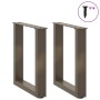 Patas para mesa de centro en forma de U 2 uds antracita acero de , Patas para mesas - Ref: Foro24-4013151, Precio: 51,30 €, D...