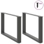 Patas para mesa de centro en forma de U 2 uds antracita acero de , Patas para mesas - Ref: Foro24-4013166, Precio: 72,22 €, D...