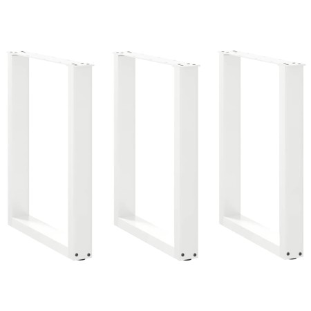 Patas para mesa centro forma U 3 uds blanco 70x(72-73) cm acero de , Patas para mesas - Ref: Foro24-4013201, Precio: 122,14 €...