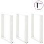 Patas para mesa centro forma U 3 uds blanco 70x(72-73) cm acero de , Patas para mesas - Ref: Foro24-4013201, Precio: 122,14 €...