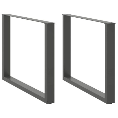 Patas para mesa comedor forma U 2uds antracita 100x(72-73) cm de , Patas para mesas - Ref: Foro24-4013198, Precio: 113,93 €, ...