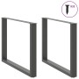 Patas para mesa comedor forma U 2uds antracita 100x(72-73) cm de , Patas para mesas - Ref: Foro24-4013198, Precio: 113,93 €, ...