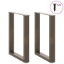 Patas mesa centro forma U 2uds acero natural 70x(72-73)cm acero de , Patas para mesas - Ref: Foro24-4013187, Precio: 84,13 €,...